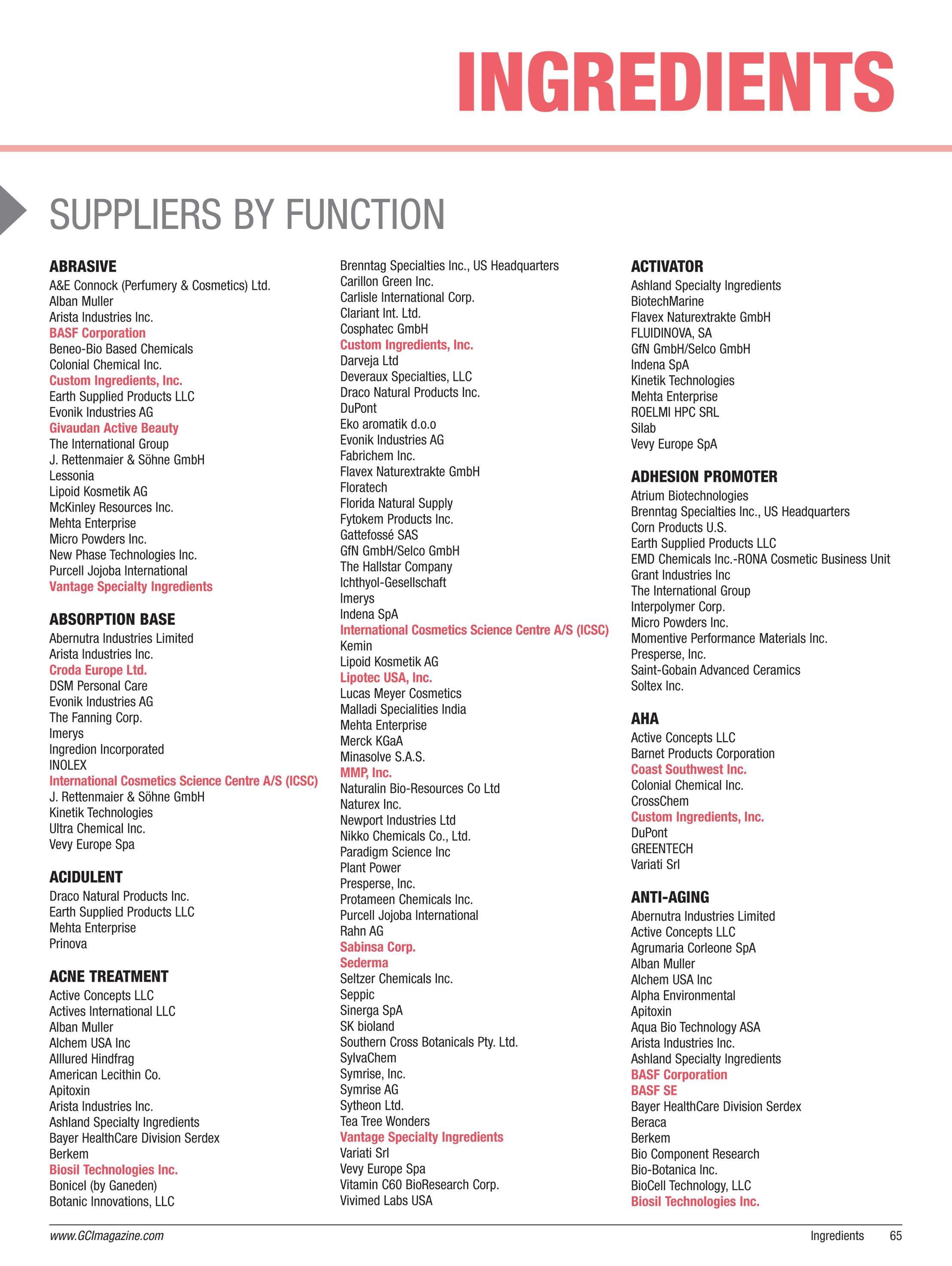 Global Cosmetic Industry Magazine page 65 Global Cosmetic Industry Magazine page 65